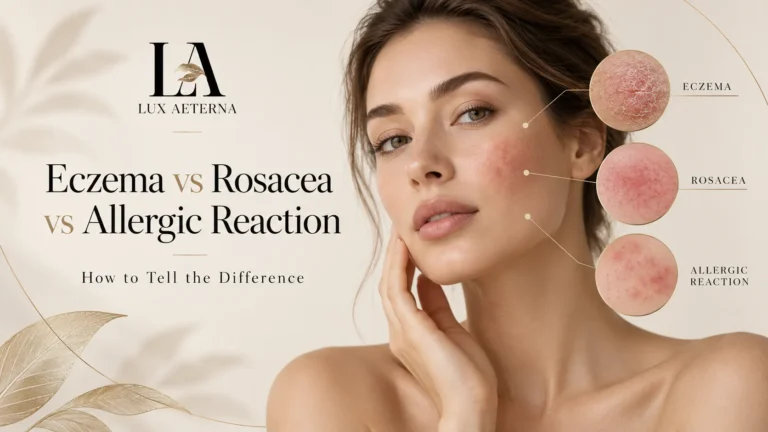 Eczema vs Rosacea vs Allergic