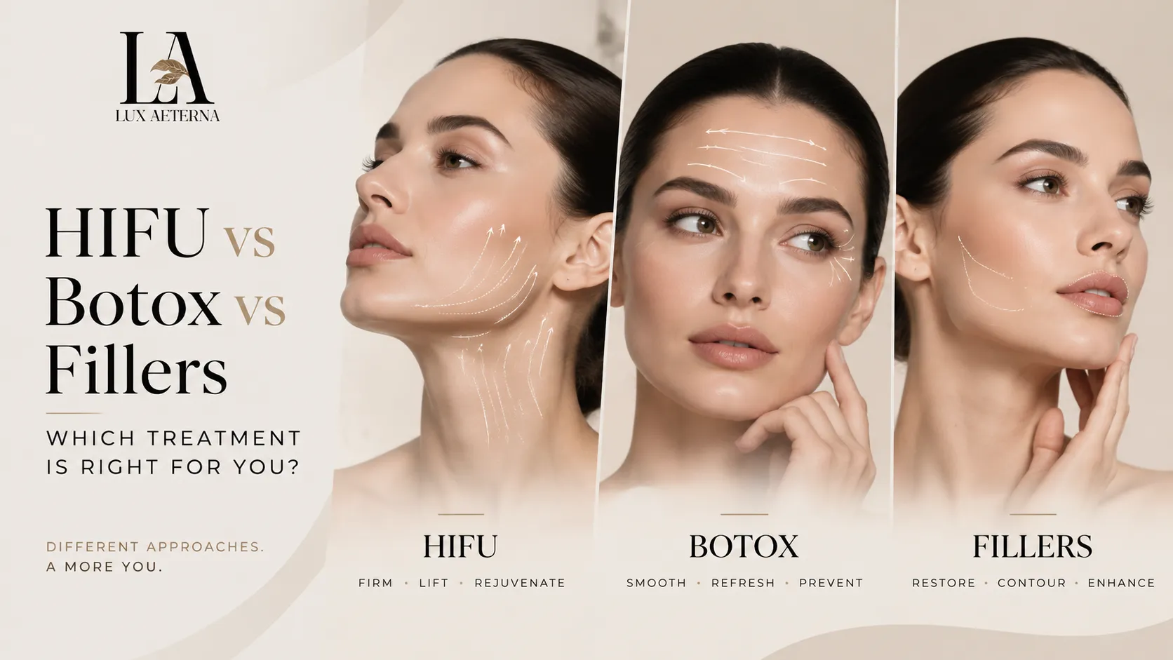 HIFU vs Botox vs Fillers