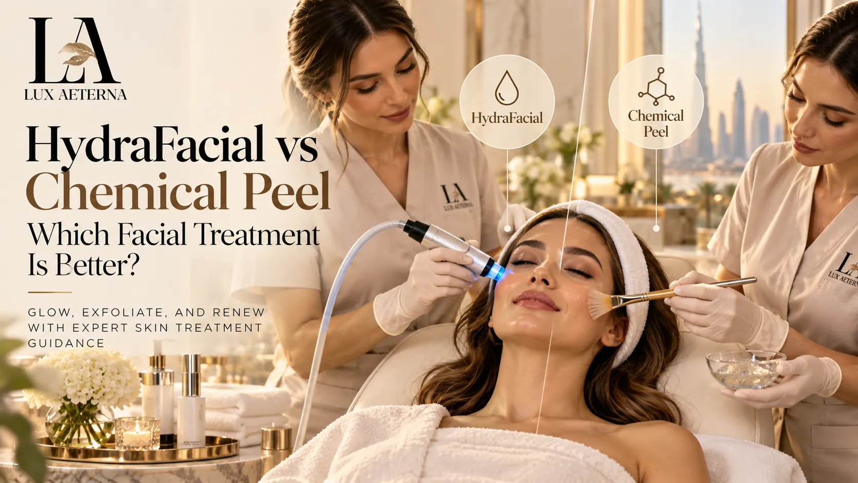 HydraFacial vs Chemical Peel