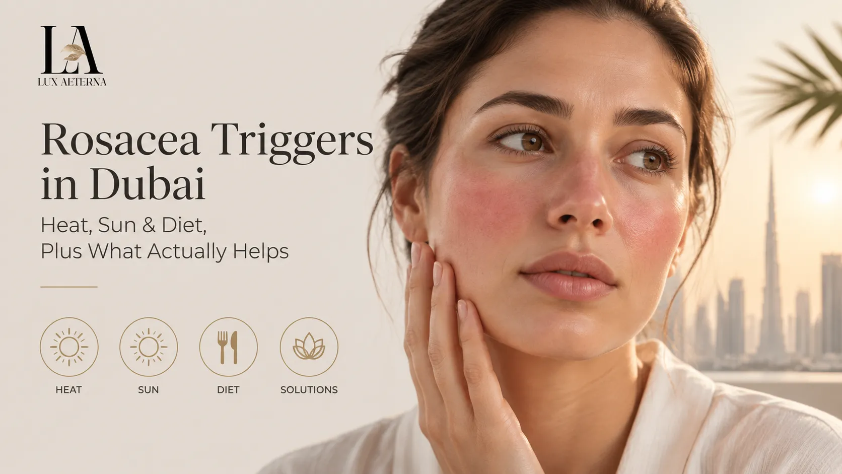 Rosacea Triggers in Dubai Heat, Sun & Diet, Plus What Actually Helps