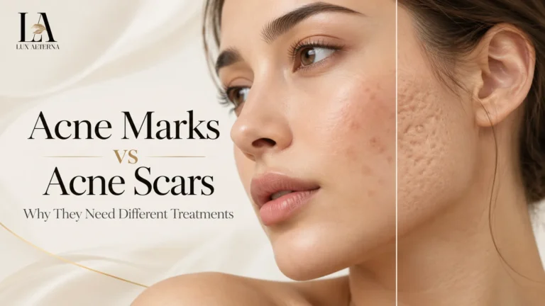 Acne marks vs acne scars