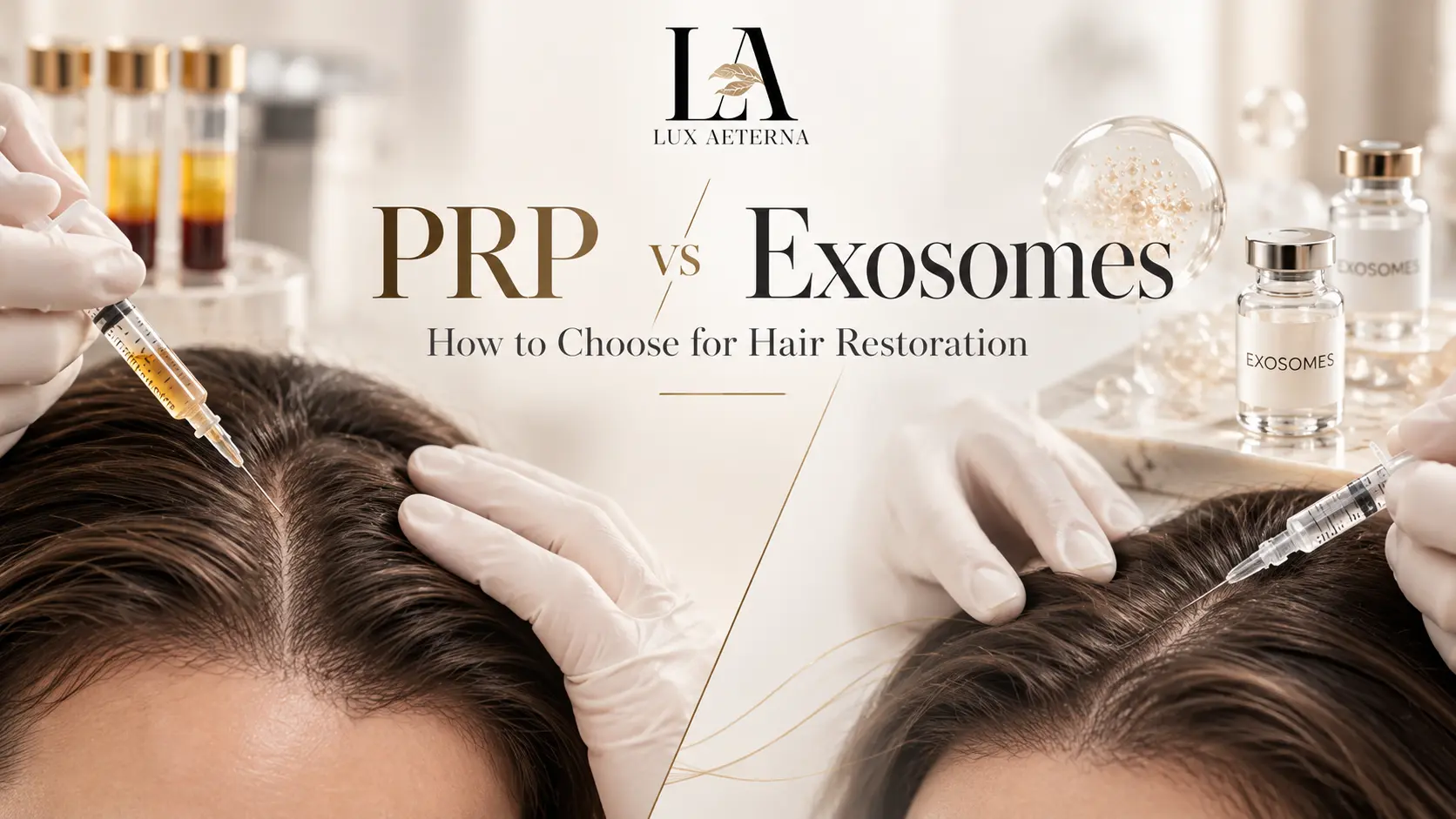Compare PRP vs Exosomes for Hair Restoration